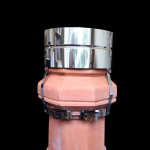 Static Anti Downdraught Cowl 9" for Octagonal Chimney Pot