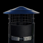 Anti Bird / Anti Rain Chimney Cowl 8"- 9" Black