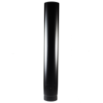 1m 5" w/Door Matt Black Vitreous Enamel Stove Flue Pipe