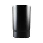 1/4m 5" Matt Black Vitreous Enamel Stove Flue Pipe