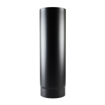 1/2m 5" Matt Black Vitreous Enamel Stove Flue Pipe