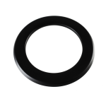 Rosette 5" Matt Black Vitreous Enamel Stove Flue Pipe