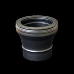 Black Gradual S/W Adapter 6" Twin Wall Flue from SHL