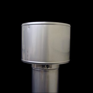 Static Anti Down Draught Terminal 6" Twin Wall Flue from SHL