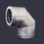 90° Bend 6" Twin Wall Flue from SHL
