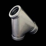 45° T Bend w/cap 6" Twin Wall Flue from SHL