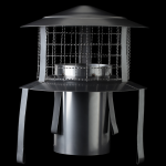Pot Hanging Anti Bird / Anti Rain Chimney Cowl 5" Stainless Steel