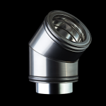 45° Bend 6" Twin Wall Flue from SHL