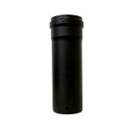 1/4m 3" Matt Black Vitreous Enamel Stove Flue Pipe (Pellet) from SHL