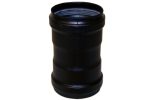 Female / Female Connector 3" Matt Black Vitreous Enamel Stove Flue Pipe (Pellet) from SHL