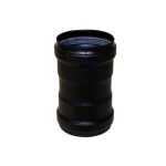 Female / Female Connector 3" Matt Black Vitreous Enamel Stove Flue Pipe (Pellet) from SHL