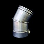 30° Bend 3" Twin Wall Flue (Pellet)