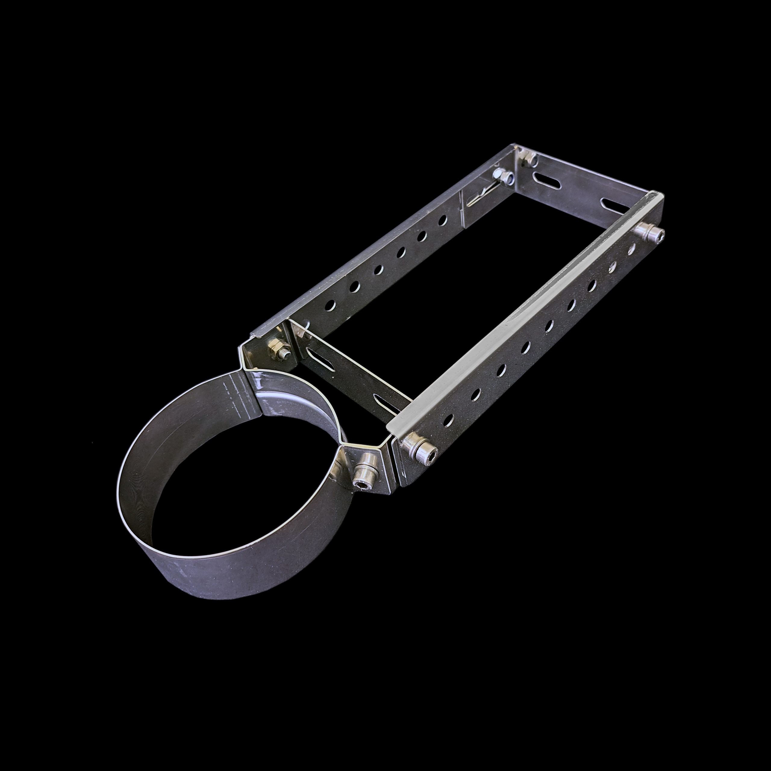 thumbnail image 2 of Stainless Steel Chimney Pipe Bracket - Adjustable Wall Mount Holder For 150mm (6") Flue Pipe 2 of 13