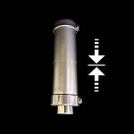 450mm Straight 3" Twin Wall Flue Telescopic (Pellet)