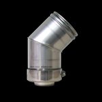 45° Bend 3" Twin Wall Flue (Pellet)