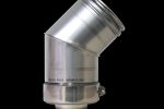 45° Bend 3" Twin Wall Flue (Pellet)