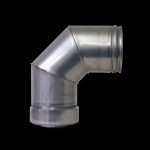 90° Bend 3" Twin Wall Flue (Pellet)
