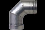 90° Bend 3" Twin Wall Flue (Pellet)