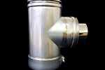 90° T Bend w/cap 3" Twin Wall Flue (Pellet)