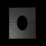 Rosette 45° Matt Black 3" Twin Wall Flue (Pellet)