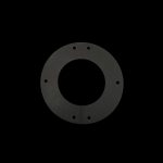 Rosette 90° Matt Black 3" Twin Wall Flue (Pellet)