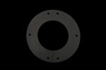 Rosette 90° Matt Black 3" Twin Wall Flue (Pellet)