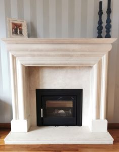 An unlit Eco C550 6.9kW multifuel cassette stove