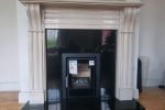 Eco C400 cassette stove fitted with a thee sided frame