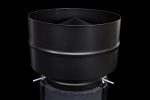 Static Anti Downdraught Chimney Cowl 8" Black